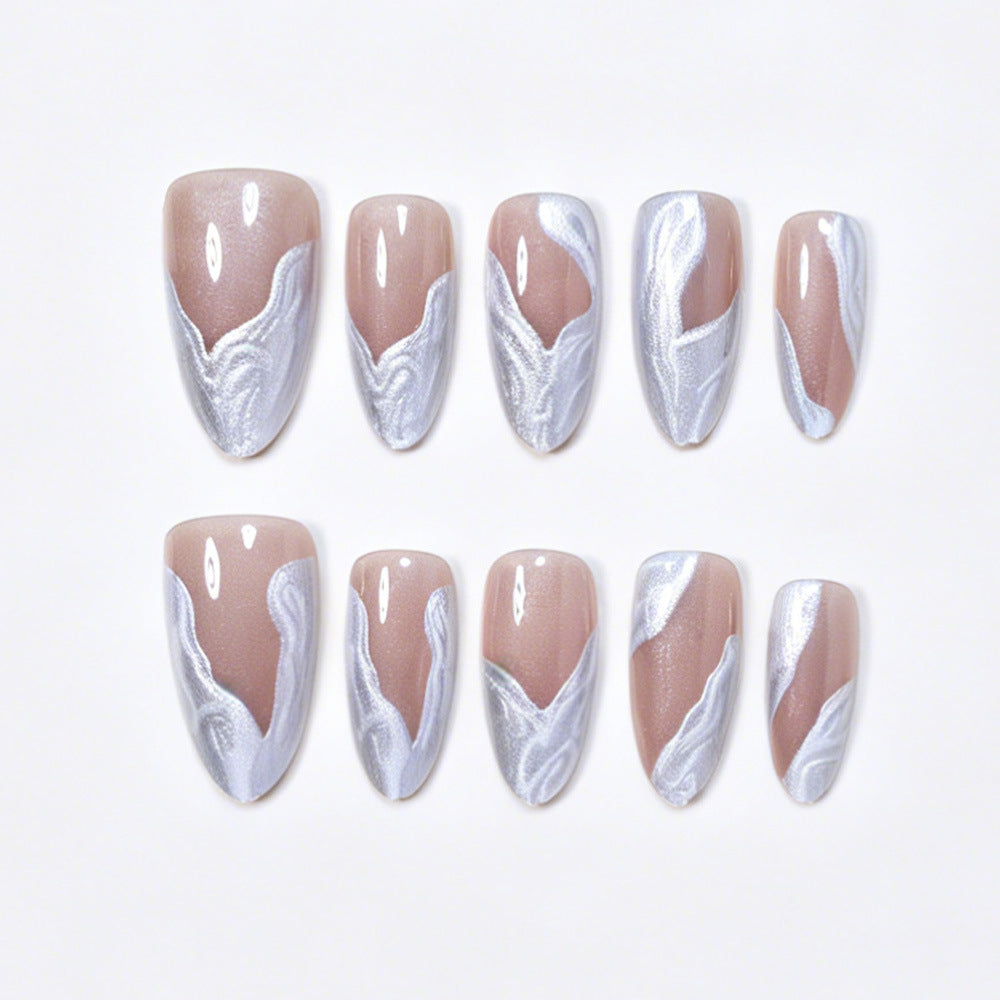 Premium Marmor Design Press-On Nagelset Karnz