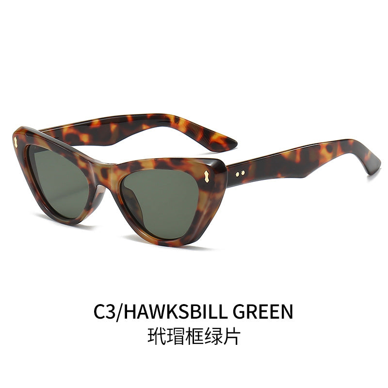 Damen Cat-Eye Sonnenbrille mit eleganten akzentuierten Rahmen Karnz