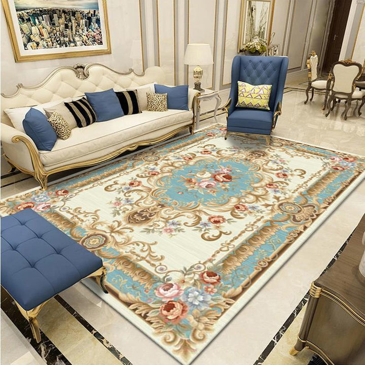 Eleganter floraler gewebter Teppich