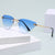 Damen Cat-Eye Sonnenbrille mit elegantem Metallrahmen Karnz