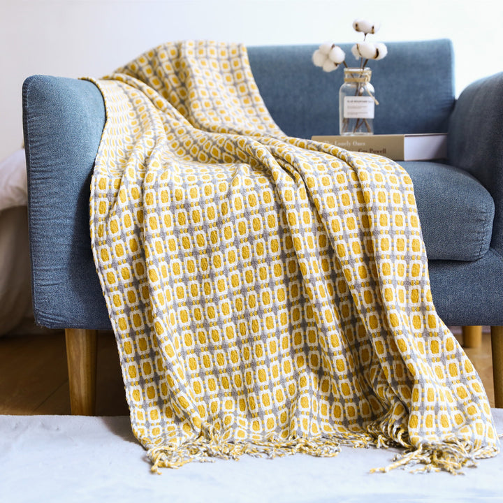 Stylischer Hahnentritt-Muster-Schal