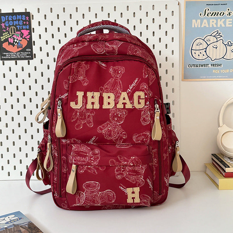 Verspielt grafisch bedruckter Rucksack