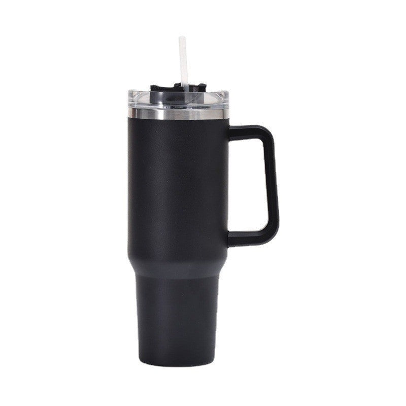Damen Isolierbecher mit Trinkhalm und ergonomischem Griff Karnz