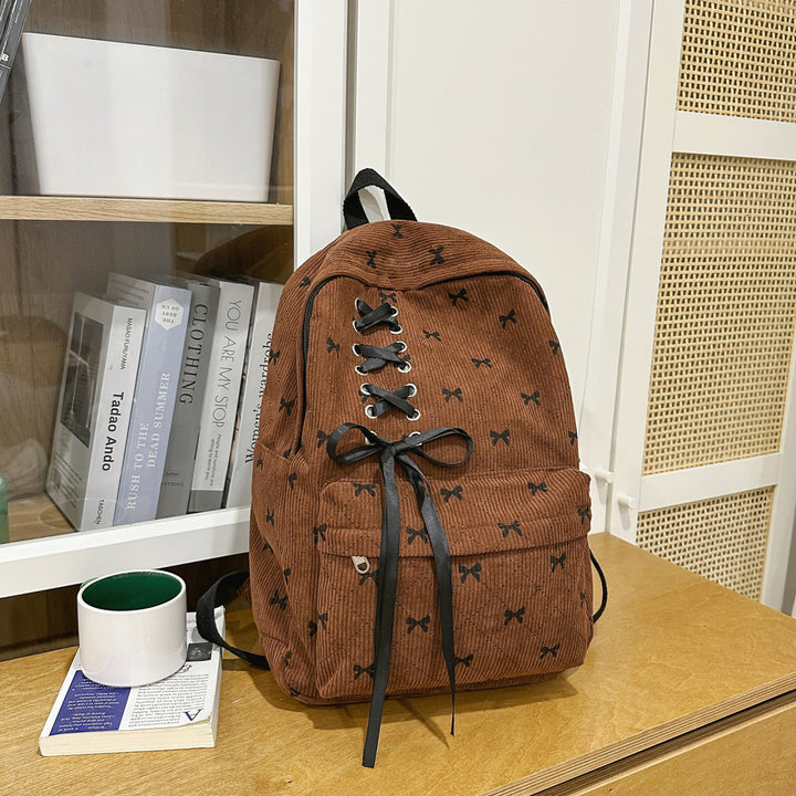 Stylischer Schnürung Schleife Rucksack