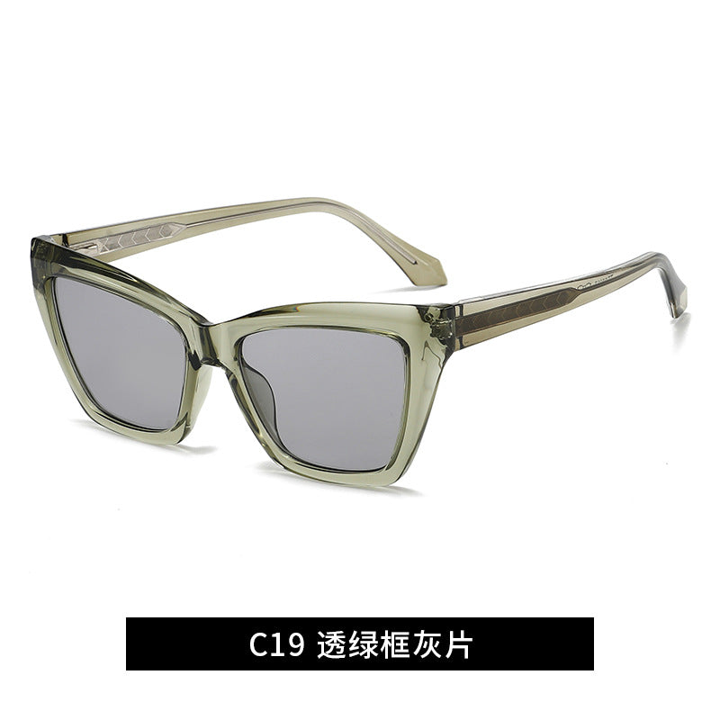Damen trendige Oversized-Sonnenbrille Karnz