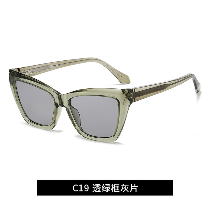 Damen trendige Oversized-Sonnenbrille Karnz