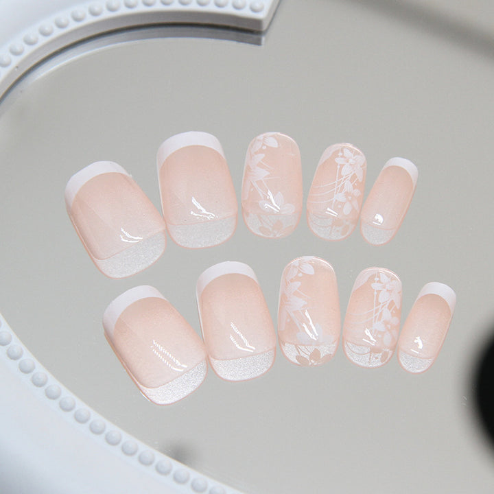 Blumen Design Presse-On Nagelspitzen Karnz