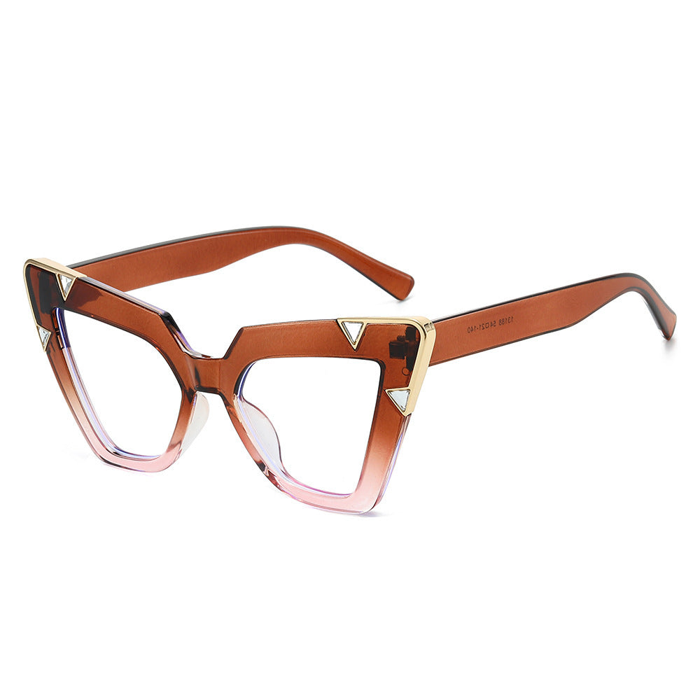Statement Cat-Eye Sonnenbrillen mit dekorativen Akzenten Karnz