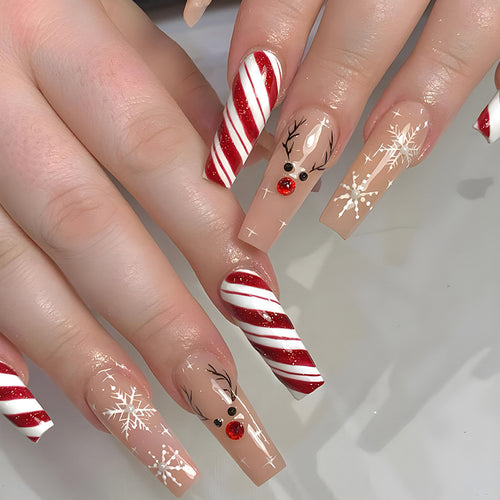 Festive Holiday Nail Art Verlängerungen