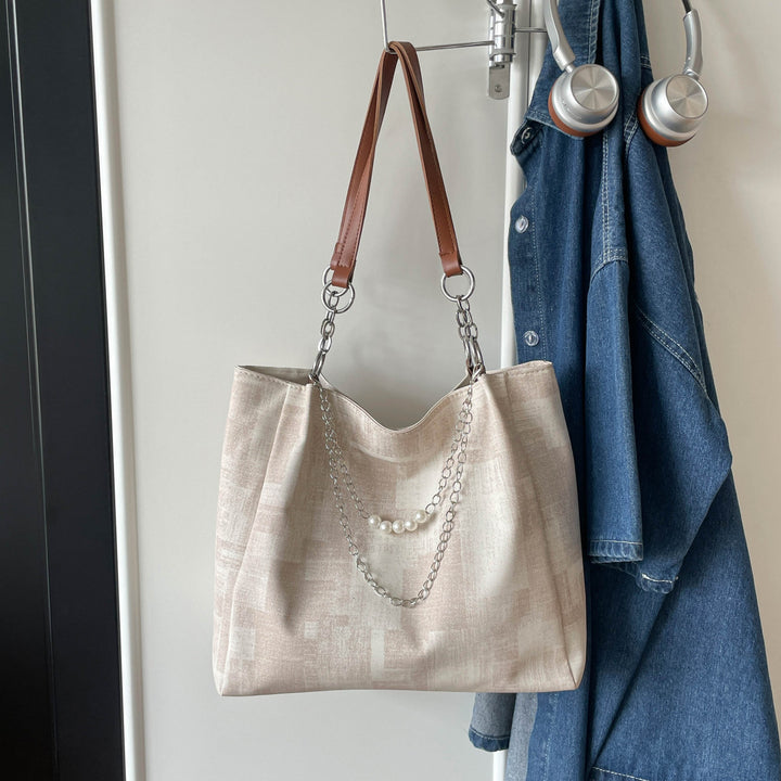 Chic strukturiert Schulter Tote