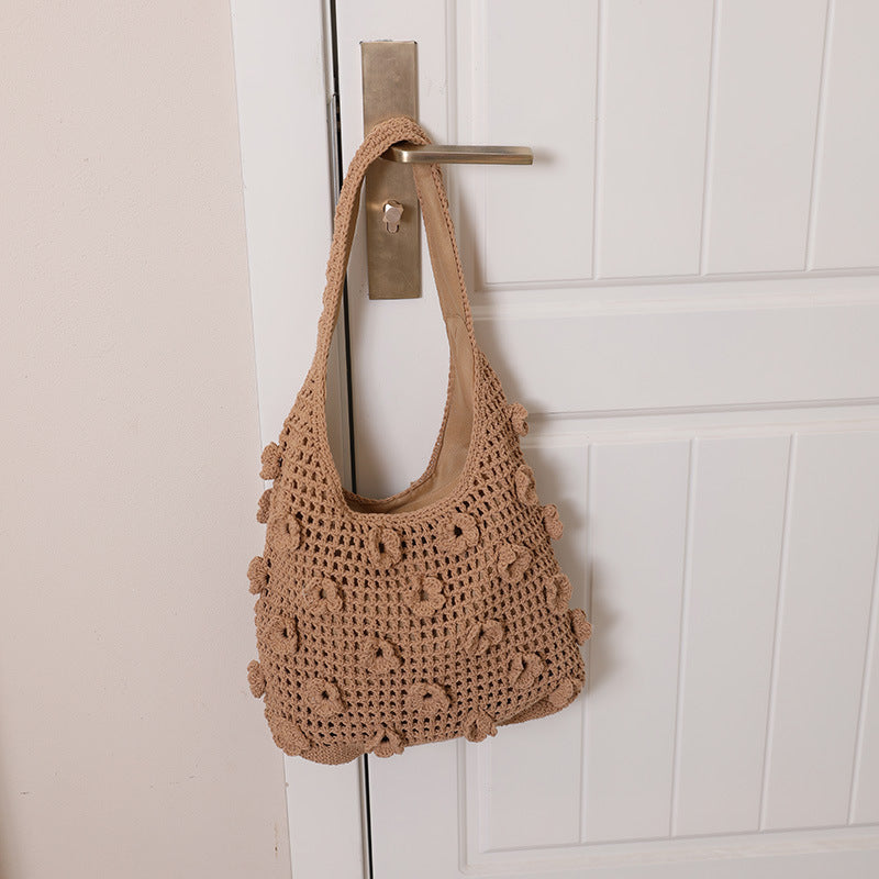 Damen Handgeknüpfte Blüten-Tasche Karnz