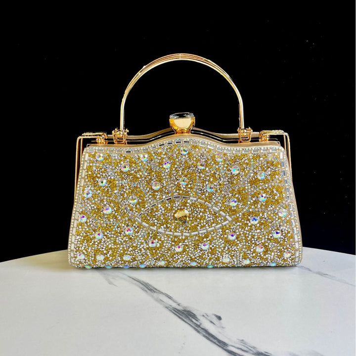 Dekorative Kristall-Detail Abendhandtasche
