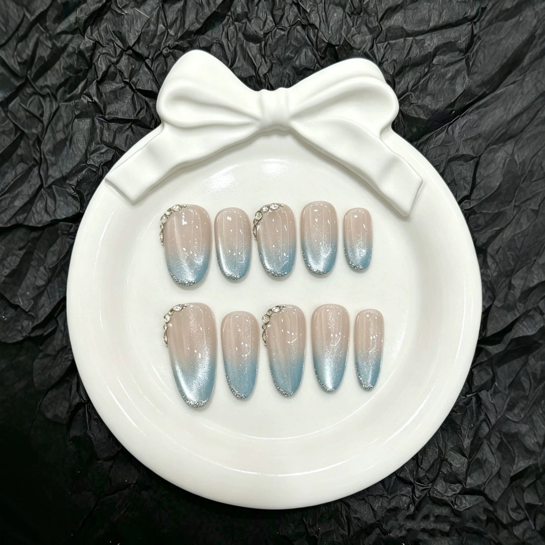 Ombre Glitter Press-On Nägel