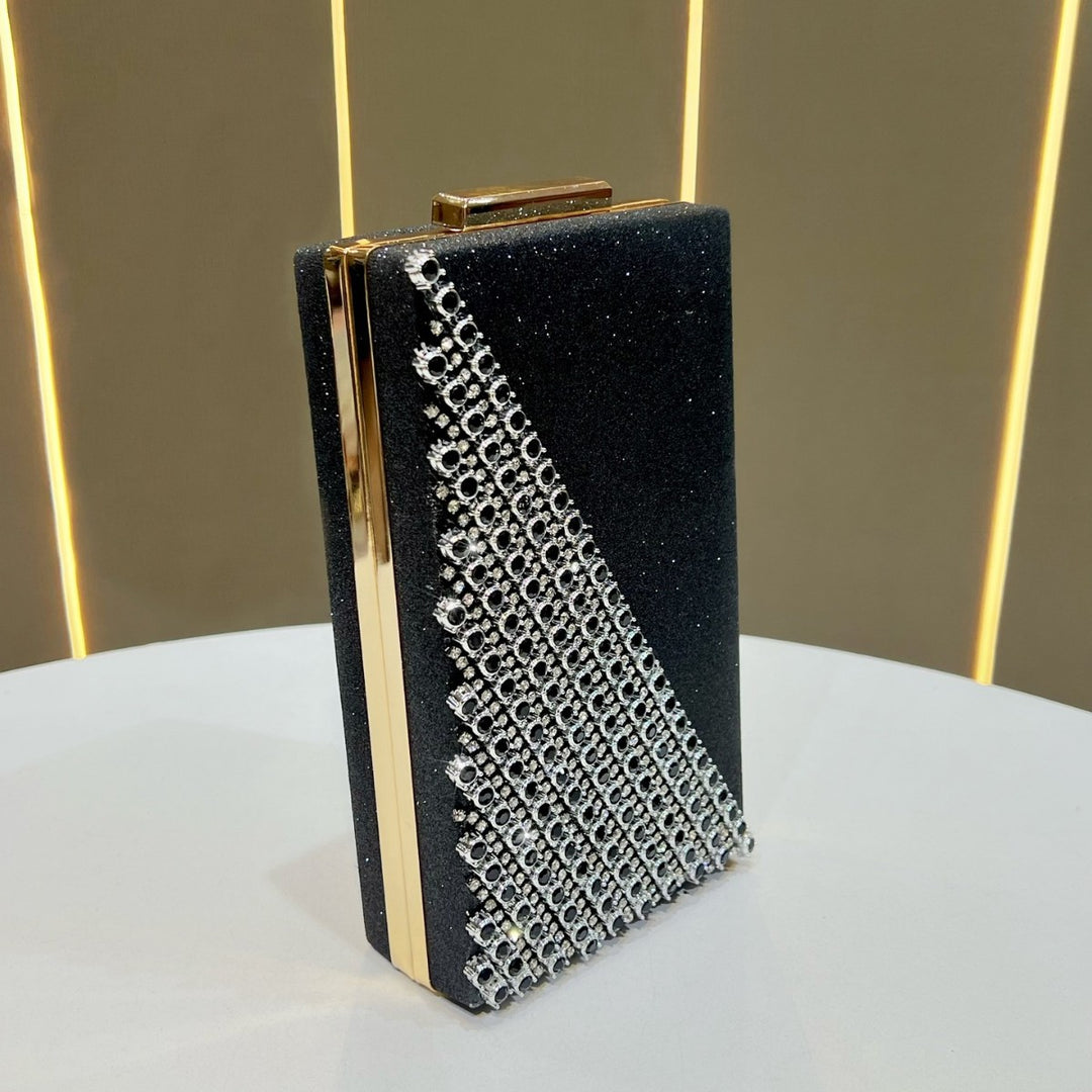 Kristallbesetzte Box-Clutch