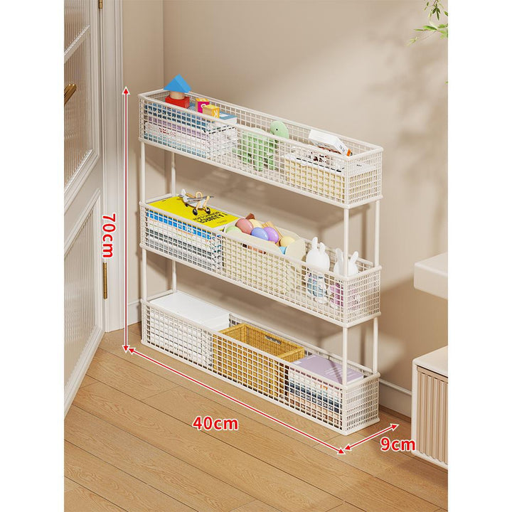 Slim Vertikaler Netzkorb Organizer Regalsystem für enge Räume