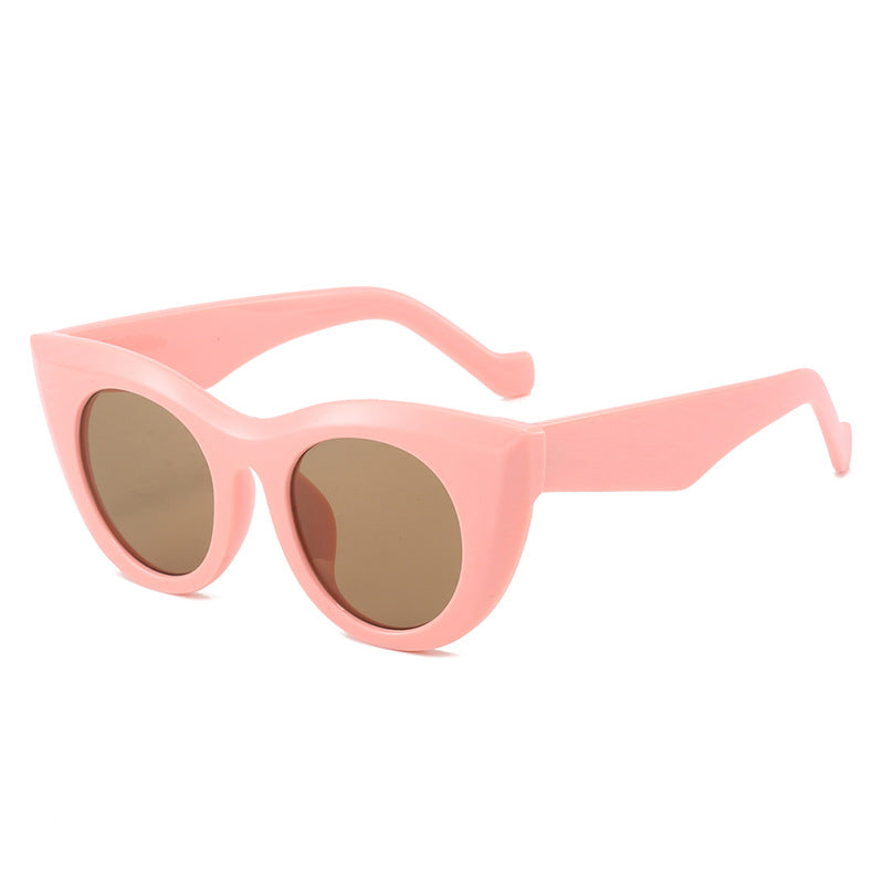 Damen Cat-Eye Sonnenbrille mit breitem Rahmen und UV-Schutz Karnz