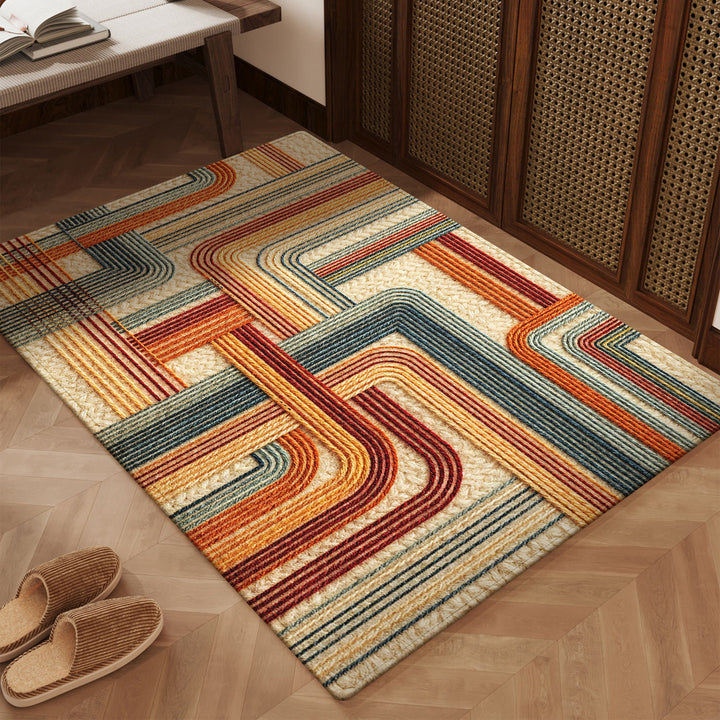 Strukturierter geometrischer Teppich
