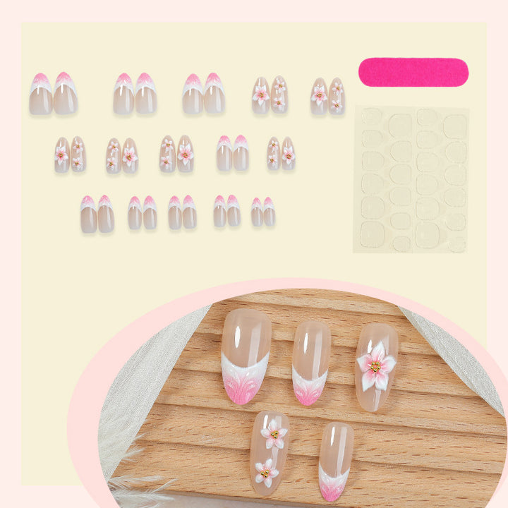 Floral Design Press-On Nail Set Karnz