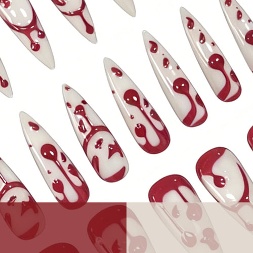 Künstlerische Blutrinnen-Nagelkunst-Verstärkungen Karnz
