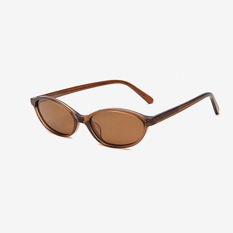Damen stylische Sonnenbrille im zeitgenössischen Oval-Design Karnz