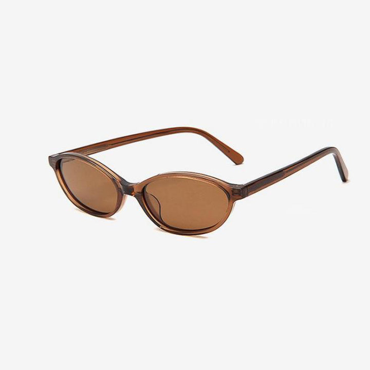 Damen stylische Sonnenbrille im zeitgenössischen Oval-Design Karnz