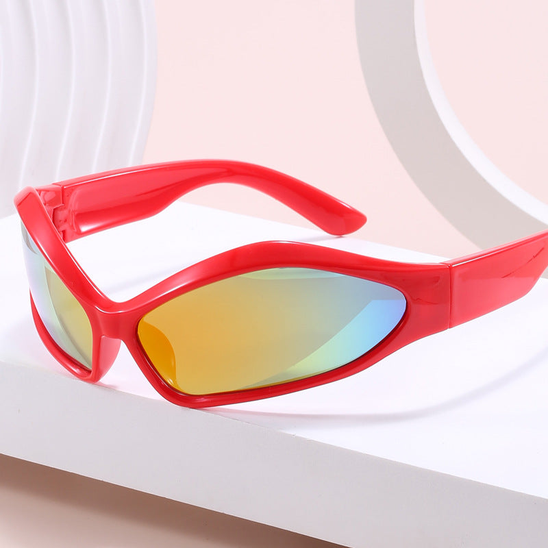 Damen Sportliche Sonnenbrille mit aerodynamischem Design Karnz