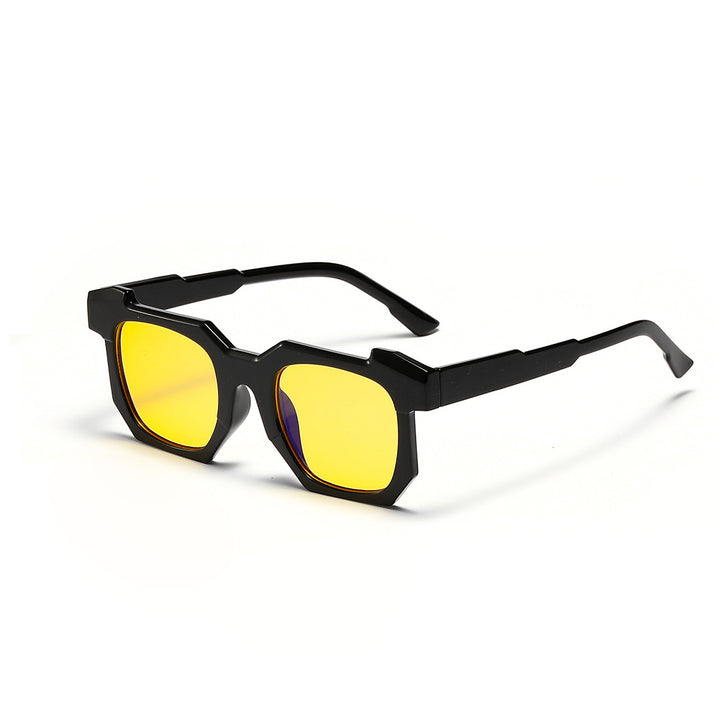 Damen modische transparente Sonnenbrille mit stilvollen Verlaufsgläsern Karnz
