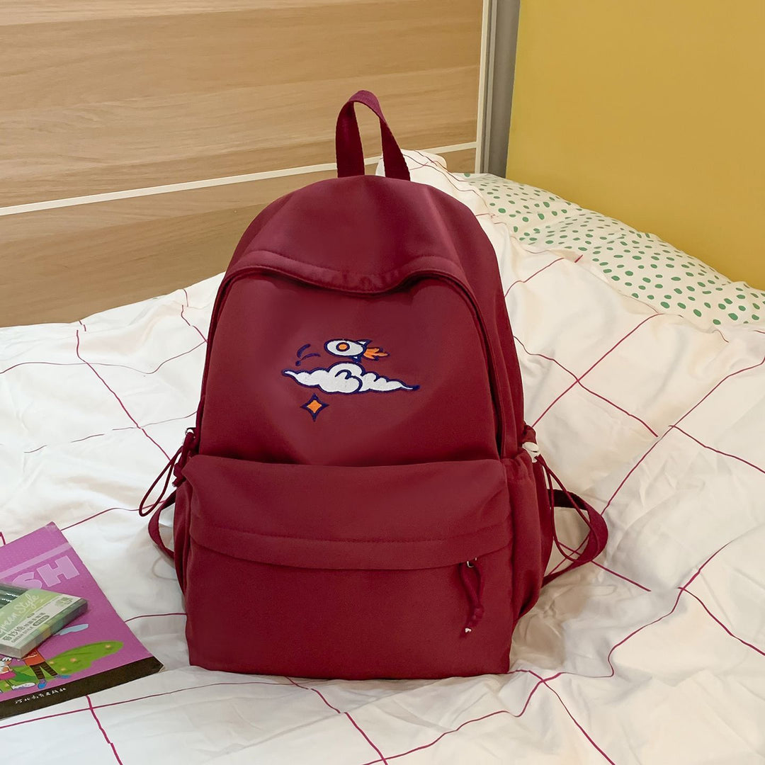 Modischer Rucksack mit Künstlerischem Stickdesign Karnz