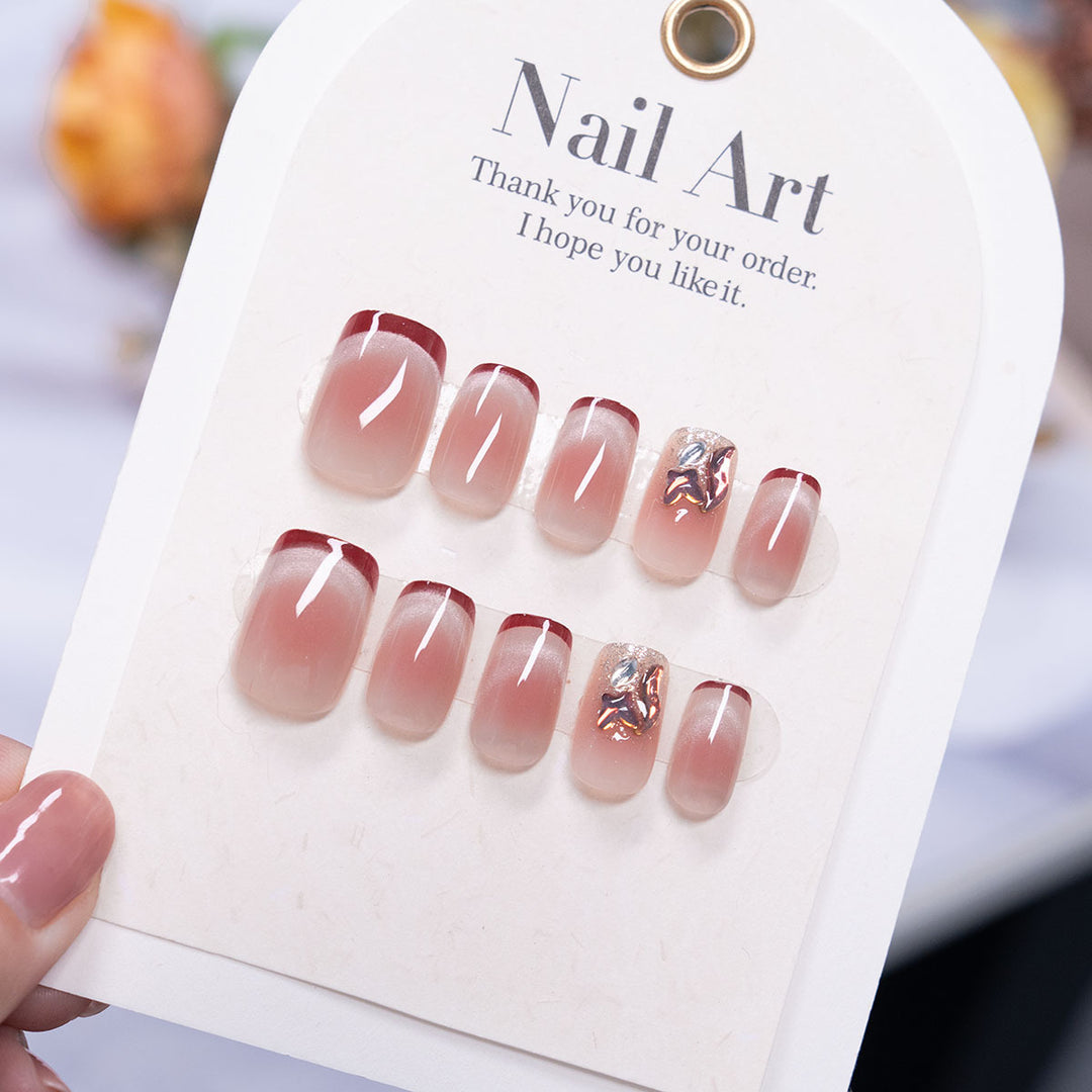 Elegantes Gradient Press-On Nail Set