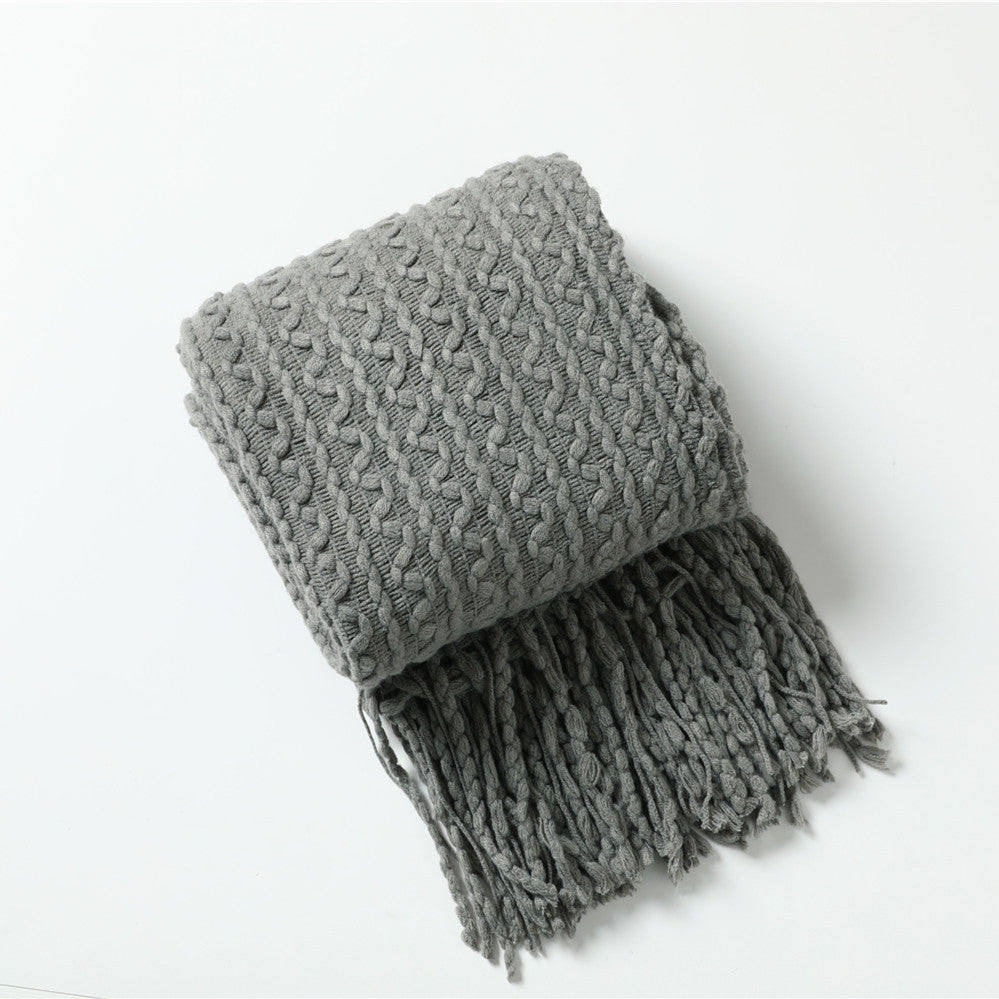 Strukturierter Strickschal