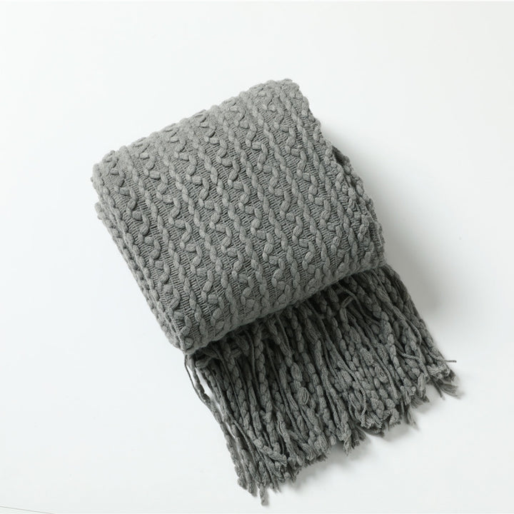 Strukturierter Strickschal