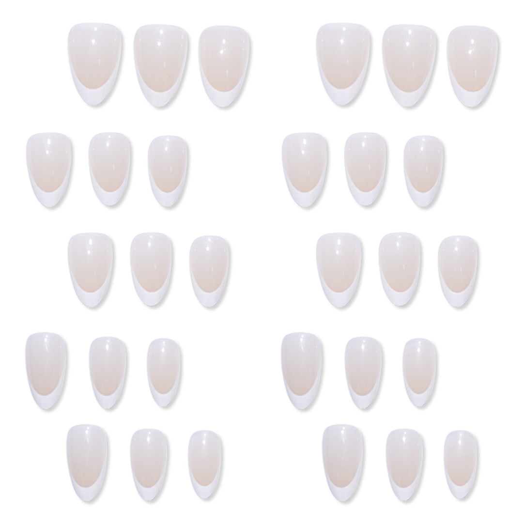 Französische Tip Aufkleber Nagelset