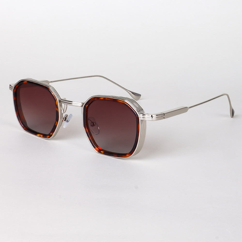 Damen stylische Sonnenbrille im modernen achteckigen Design mit hochwertigen polarisierten Gläsern Karnz