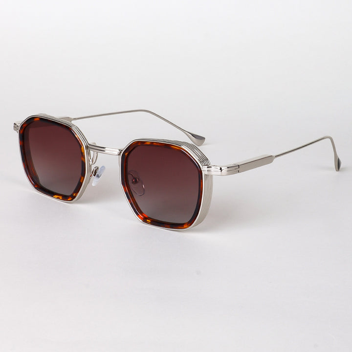 Damen stylische Sonnenbrille im modernen achteckigen Design mit hochwertigen polarisierten Gläsern Karnz