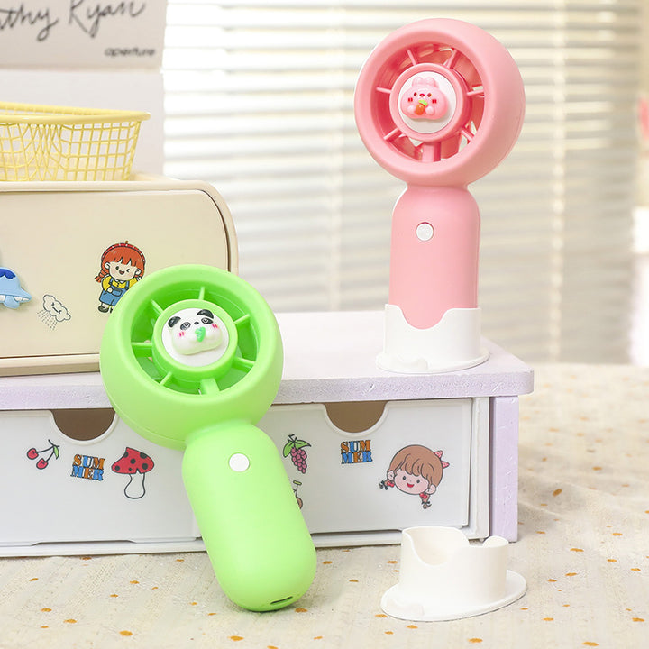 Damen Tragbarer Handventilator mit kreativem Bärenmotiv Karnz