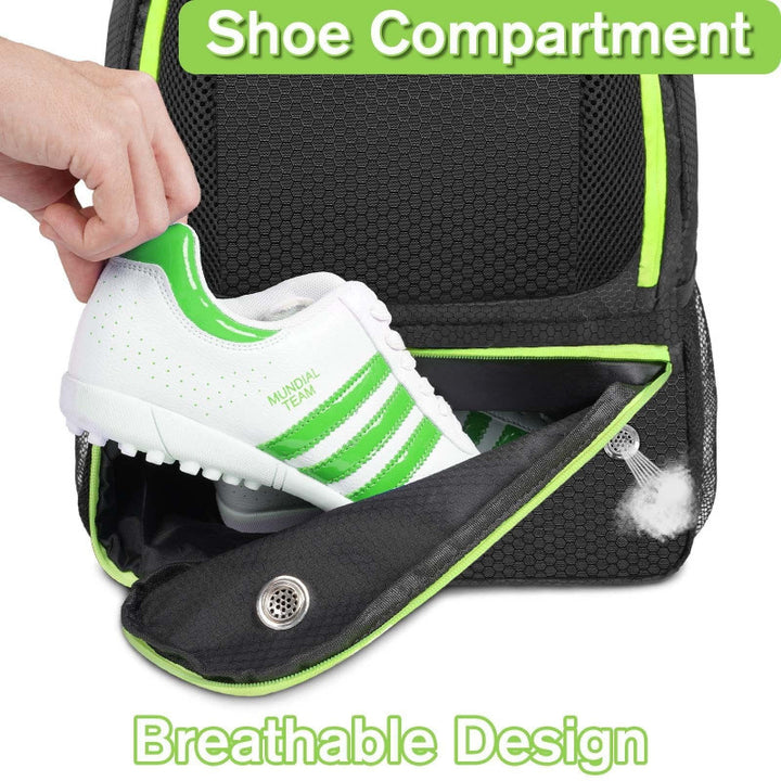 Sportlicher Rucksack mit Fächern für Fußball, Trinkflasche und Schuhe Karnz