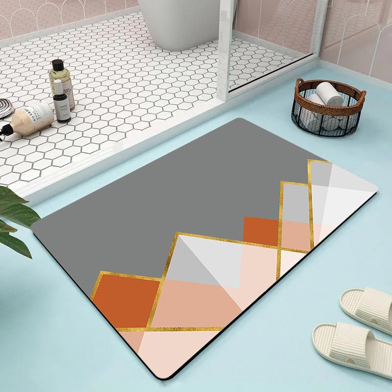 Modern Geometrisches Muster Badematte