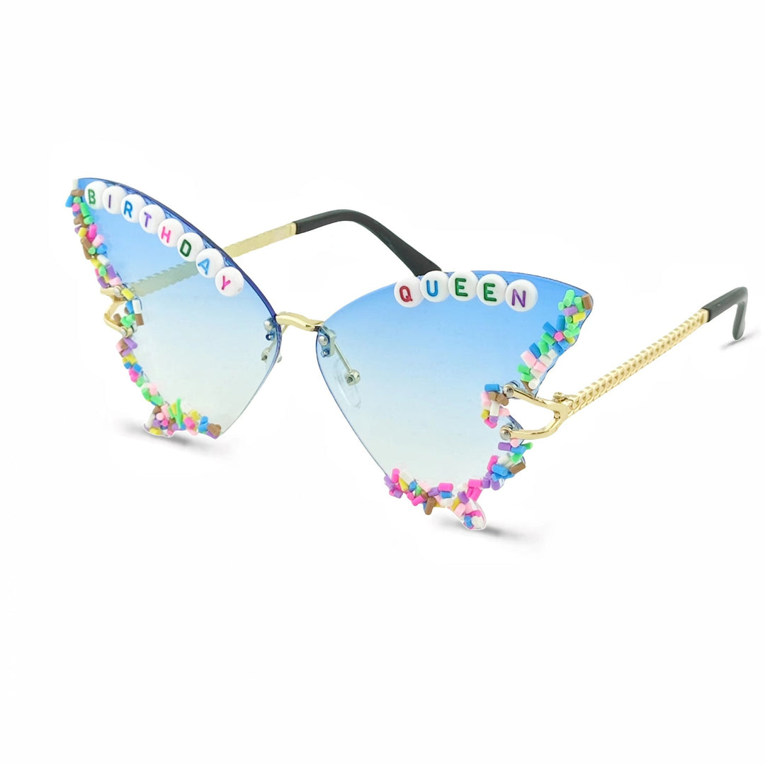 Damen Exklusive Party-Sonnenbrille mit individuellem Schriftzug Karnz