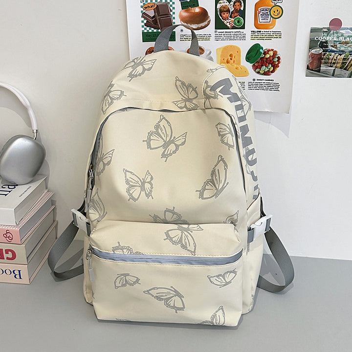 Stylischer Schmetterlingsdruck-Rucksack