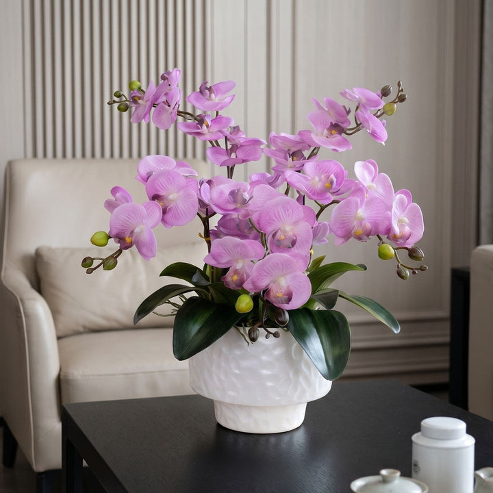 Lebensechte Orchideen-Blumenmittelstück