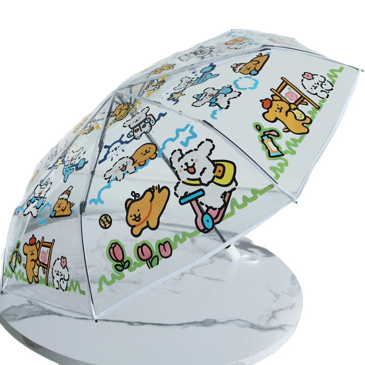 Damen Regenschirm mit buntem Tierdesign Karnz
