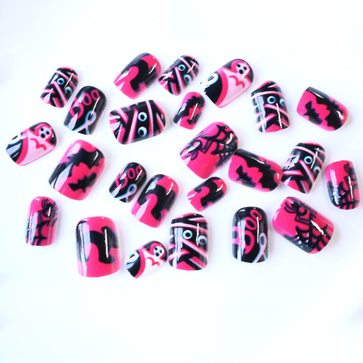 Kreatives Themen-Press-On-Nagelset Karnz