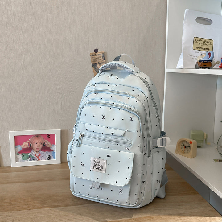 Multi-Taschen Gemusterter Rucksack Karnz