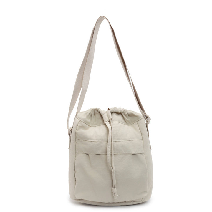 Lässige Kordelzug-Eimer-Tasche Karnz