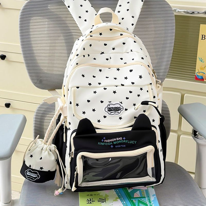 Trendy Katzenohr Design Rucksack