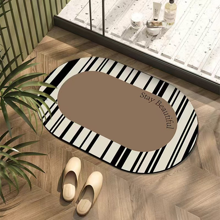 Stylische Statement Badezimmermatte
