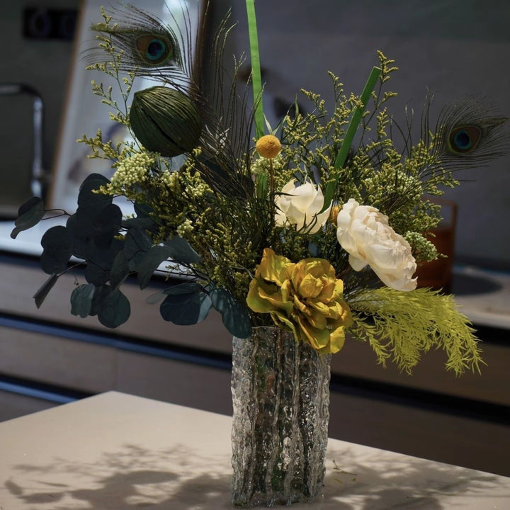 Dekorative künstliche Blumen Tafelaufsatz