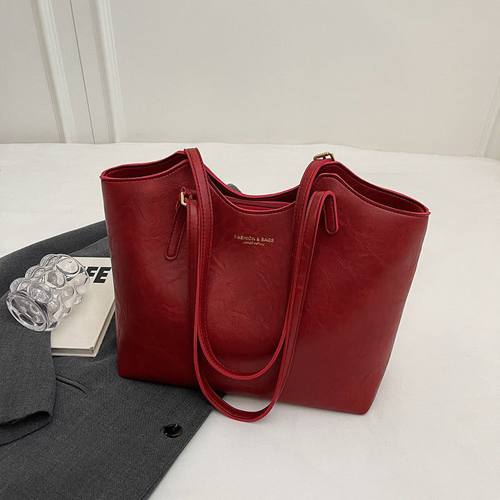 Luxuriöse Leder Handtasche Karnz