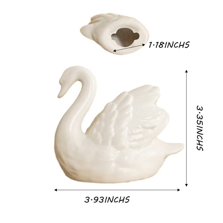 Elegante Keramikschwanfigur Karnz