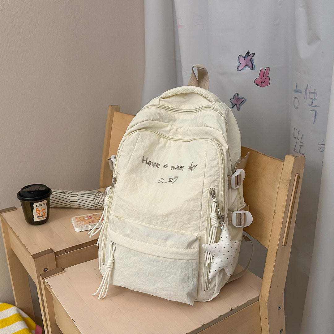 Multi-Taschen Freizeit-Rucksack mit inspirierendem Zitat Karnz